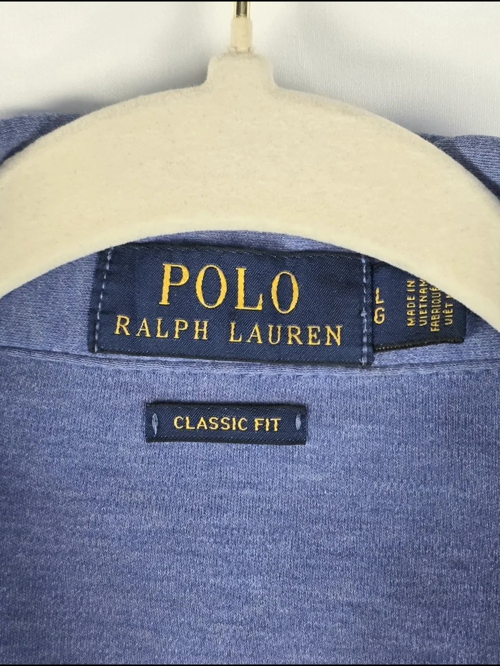 Ralph Lauren Men's Classic Knit Polo Smart-Casual Streetwear Blue Size L